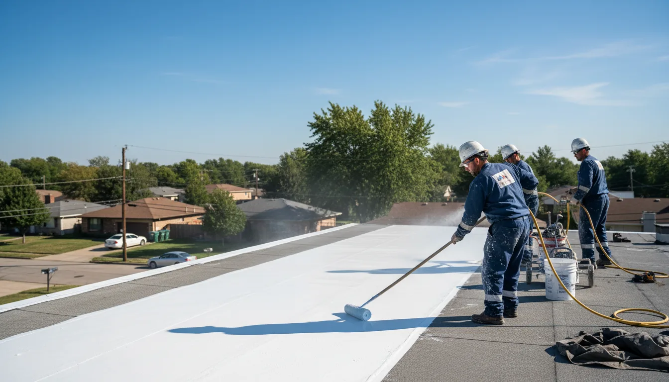 Commercial roof coating in Reno, OH near me